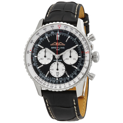 Breitling Navitimer Chronograph AB0138211B1P1 - Luxury Mens Watch with Black Dial and Automatic Movement (black, arb1309)