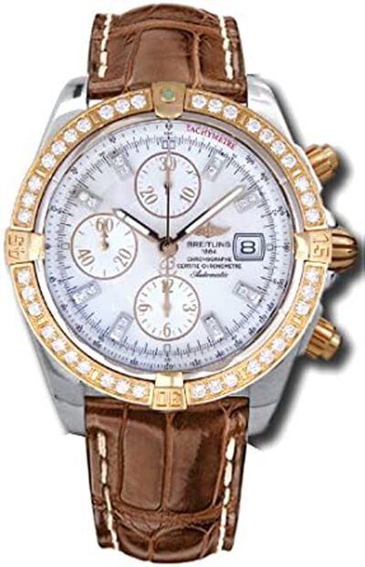 Breitling Chronomat Evolution Chronograph Automatic Diamond Mens Watch C1335653/A647.737P.A20BA.1 (brown, arb1113)