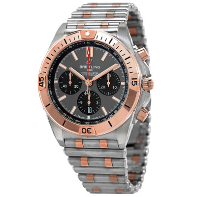 Breitling Chronomat B01 42 Mens Automatic Grey Dial Chronograph Watch (ub0134101b1u1) (arb1789)