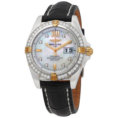 Breitling Automatic Diamond Watch B4935053/A594.724P.A18BA.1 (black, arb1105)