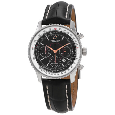 Breitling Montbrillant Chronograph Automatic Black Dial Men's Watch A4137012/B875.728P.A18BA (black, arb1053)