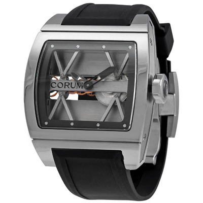 Corum Ti-Bridge Hand Wind Grey Dial Mens Watch 007.400.04-0F81.0000 (black, arb1245)