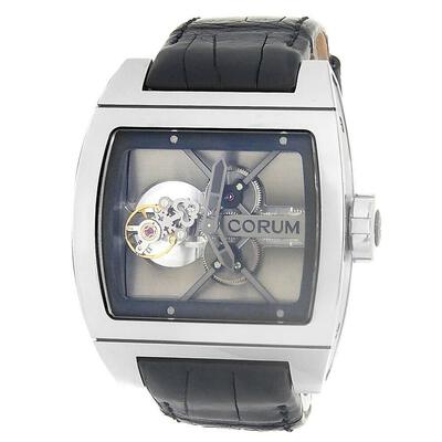 Corum Ti-Bridge Tourbillon Hand Wind Mens Watch 022.700.04-0F01 022.700.04-0F01 0000 (black, arb1246)