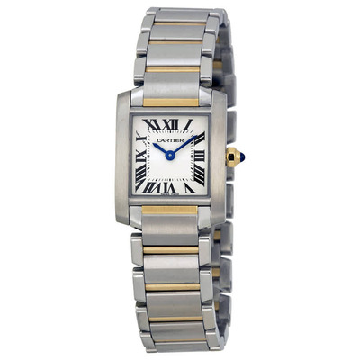 Cartier Tank Francaise 18kt Yellow Gold and Steel Ladies Watch W51007Q4 (black, arb2868)