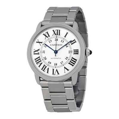 Cartier Ronde Solo Automatic Mens Watch W6701011 Silver Dial (blue, arb2880)