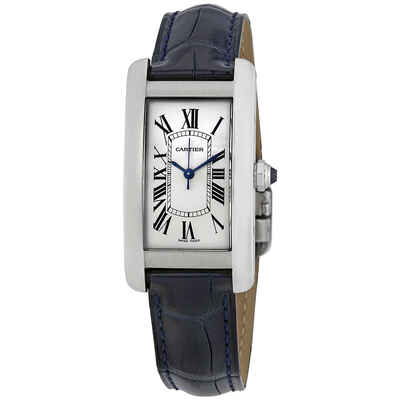 Cartier Tank Americaine Ladies Watch WSTA0017 Automatic Silver Dial (black, arb2005)