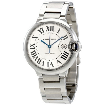 Pre-owned Cartier Ballon Bleu de Cartier Automatic Silver Dial Mens Watch W69012Z4 (black, arb6285)
