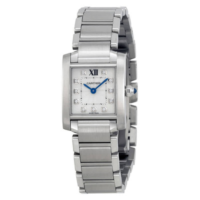 Cartier Tank Francaise WE110006, Silver Dial Ladies Watch (blue, arb2899)