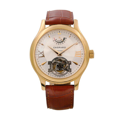 Chopard L.U.C Tourbillon White Dial Mens Watch, Ref. No.: 161869-5001 (brown, arb1495)