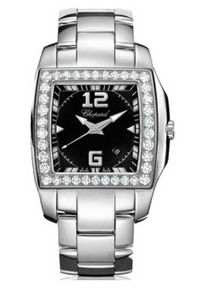 Chopard 108464-2004 Two O Ten Diamond Bezel Ladies Watch (black, arb1596)