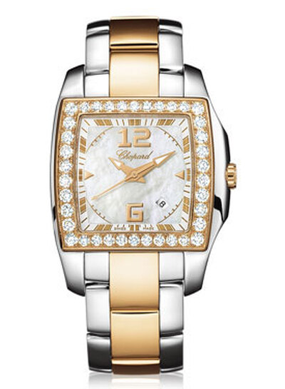 Chopard Two O Ten - 108473-9001 Mother of Pearl Dial Diamond Two Tone Ladies Watch (arb1597)