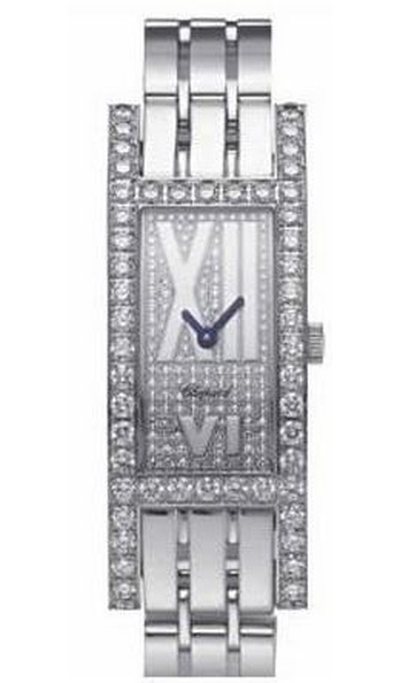 Chopard Classique 109052-1001: Diamond Dial White Gold Stainless Steel Ladies Watch (arb1599)