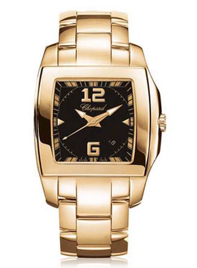 Chopard Two O Ten Black Dial 18kt Rose Gold Ladies Watch Model: 117468-5001 (black, arb1604)