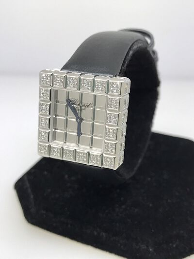 Chopard 136815-1001 Ice Cube Mirror Dial Square Quartz Watch for Ladies (black, arb1615)