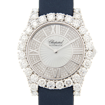 Chopard Heure du Diamant 139419-1401 Automatic Ladies' Watch - Diamond Silver Dial (blue, arb1462)