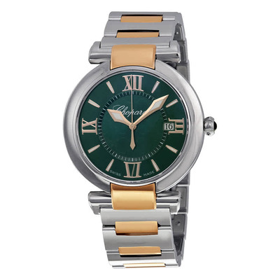 Chopard Imperiale 388532-6007 Ladies Watch - Green Dial, Stainless Steel and Rose Gold (arb1686)