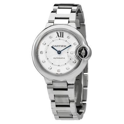 w4bb0021 Cartier Ballon Bleu Automatic Diamond Silver Dial Ladies Watch (blue, arb1983)