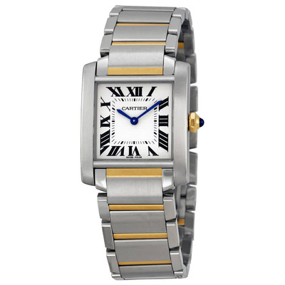 Cartier Tank Francaise Silver Dial Ladies Watch W2TA0003 (blue, arb1970)