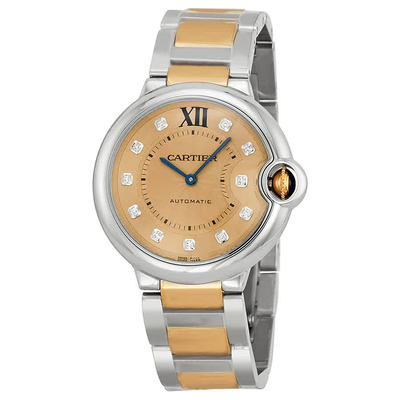 Cartier Ballon Bleu Ladies Watch with Rose Gold Dial - Ref. WE902054 (arb2241)