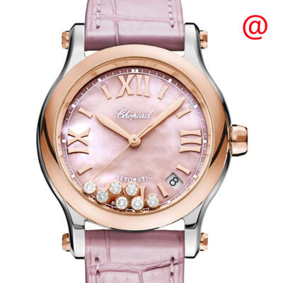 Chopard Happy Sport 278559-6021 Ladies Automatic Pink Dial Watch 278559 6021 (blue, arb2852)