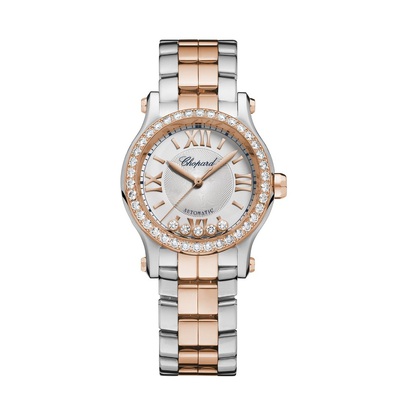 Chopard Happy Sport Automatic Diamond Silver Dial Ladies Watch Ref. No: 278573-6016 (arb1622)