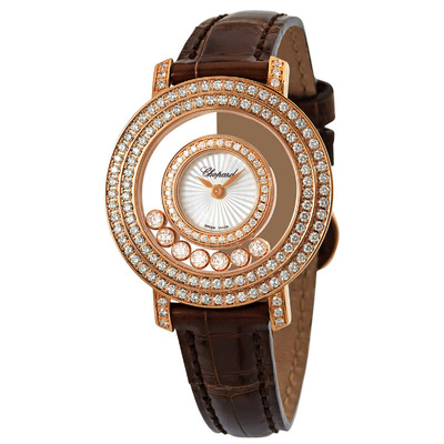Chopard Happy Diamonds 209245-5201 Mother of Pearl Dial Ladies Watch (brown, arb1915)