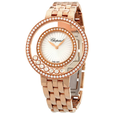 Chopard Happy Diamonds Icons Series 209428-5201 Mother of Pearl Dial Ladies Watch in Rose Gold (arb1920)