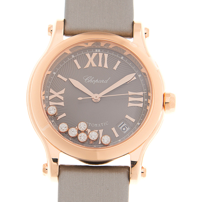 Chopard Happy Diamonds Automatic Grey Dial Watch 274808-5012 274808 5012 (arb1931)