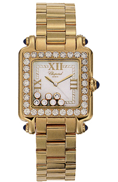 Chopard Happy Sport ladies watch with 18k yellow gold case and bracelet 27/6770-23/11 (arb13434)