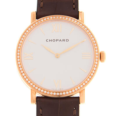 Chopard Classic Automatic Diamond White Dial Unisex Watch (Ref. 173154-5201) (brown, arb2057)