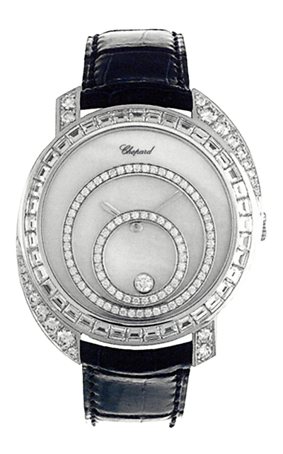 Chopard Happy Spirit 207478-1001 Ladies Watch - Diamond Mother of Pearl Dial in 18k White Gold (black, arb1911)