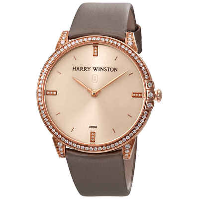 MIDQHM39RR002 Harry Winston Ladies Watch Rose Gold Satin Diamond (beige, arb2561)