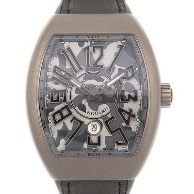 Pre-owned Franck Muller Vanguard Grey Camo Dial Mens Watch V 45 SC DT CAMOU (TT.MC.TT) [title] (arb20747)