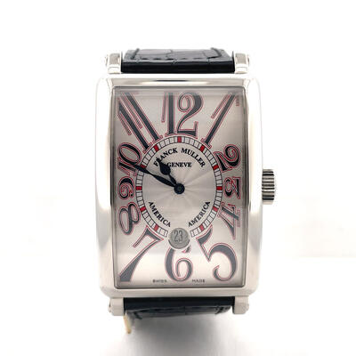 Pre-owned Franck Muller Long Island Automatic Silver Dial Mens Watch (Ref. No. 1350 SC DT) (black, arb6826)