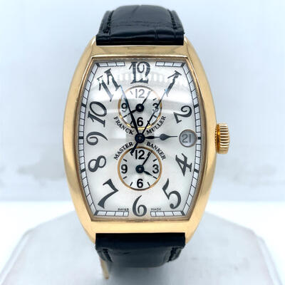 Pre-owned Franck Muller Master Banker Automatic Silver Dial Mens Watch 6850 MB (black, arb20752)