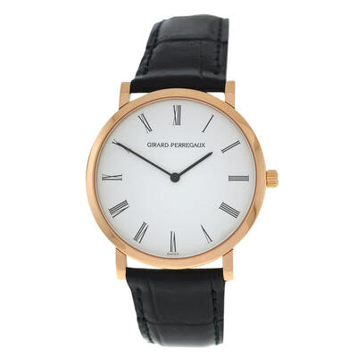 Pre-owned Girard-Perregaux Classique Elegance Hand Wind Watch - 47620-0-52-111 (black, arb14313)