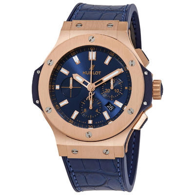 Hublot Big Bang 301.PX.7180.LR - 18kt Rose Gold Chronograph Automatic Mens Watch Blue Dial (blue, arb2099)