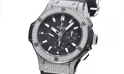 Hublot Big Bang Chronograph Diamond Mens Watch 301SX1170RX1704 301.SX.1170.RX.1704 (black, arb2110)