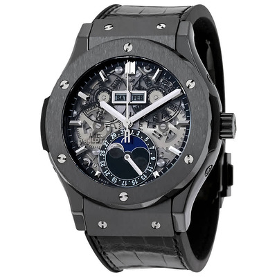 Hublot Classic Fusion Automatic Skeleton Dial Mens Watch 517.CX.0170.LR (black, arb3362)