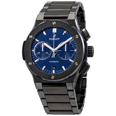 Hublot Classic Fusion Chronograph Blue Dial Reference 520.CM.7170 520.CM.7170.CM (black, arb3366)