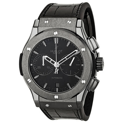 Hublot Classic Fusion 45mm Automatic Chronograph Matte Black Dial Mens Watch Calibre HUB1143 521.CM.1110.LR (black, arb3371)