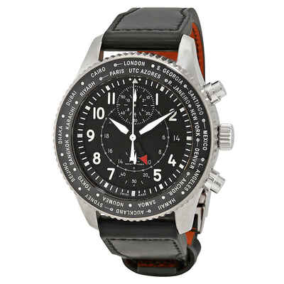IWC Pilot Timezoner Black Dial Automatic Mens Chronograph GMT Watch IW395001 (black, arb3697)