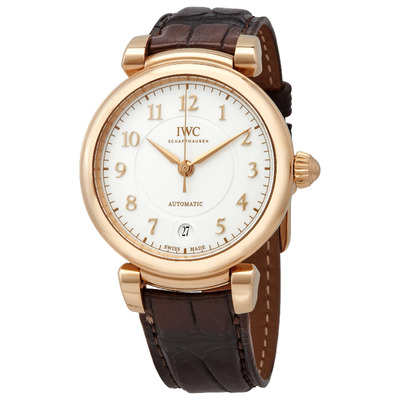 IWC Schaffhausen Da Vinci Automatic Silver Dial Rose Gold Watch IW458309 (brown, arb2345)