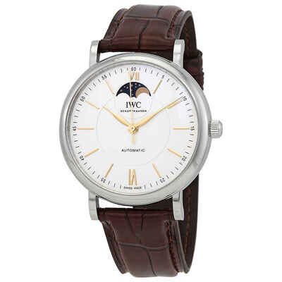 IWC Portofino Moon Phase Automatic Mens Watch IW459401 (brown, arb2350)