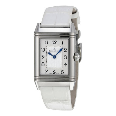 Jaeger LeCoultre Reverso Duetto Duo White Leather Ladies Watch q2698420 (black, arb3683)