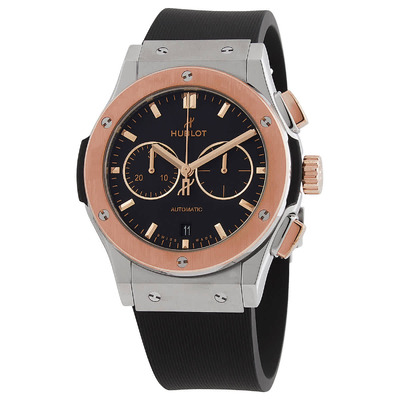 Hublot Classic Fusion Chronograph Automatic - 541.NO.1181.RX - Grey Titanium Case, Black Rubber Strap (black, arb2653)