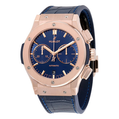 Hublot Classic Fusion 521OX7180LR Mens Automatic Blue Sunray Dial King Gold Watch 521.OX.7180.LR (blue, arb2176)