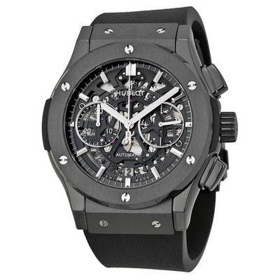 Hublot Classic Fusion Aerofusion Chronograph Automatic Black Magic Skeleton Dial Mens Watch Ref 525.CM.0170.RX (black, arb2179)