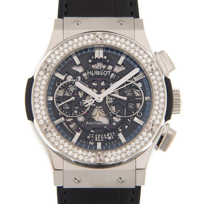 Hublot Classic Fusion 525.nx.0170.lr - Automatic Chronograph Mens Skeleton Dial Watch 525.NX.0170.LR.1104 (black, arb2183)