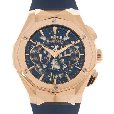 Hublot Classic Fusion Aerofusion Orlinski Chronograph Automatic Blue Dial Men's Watch 525OX5180RXORL21 525.OX.5180.RX.ORL21 (blue, arb2189)